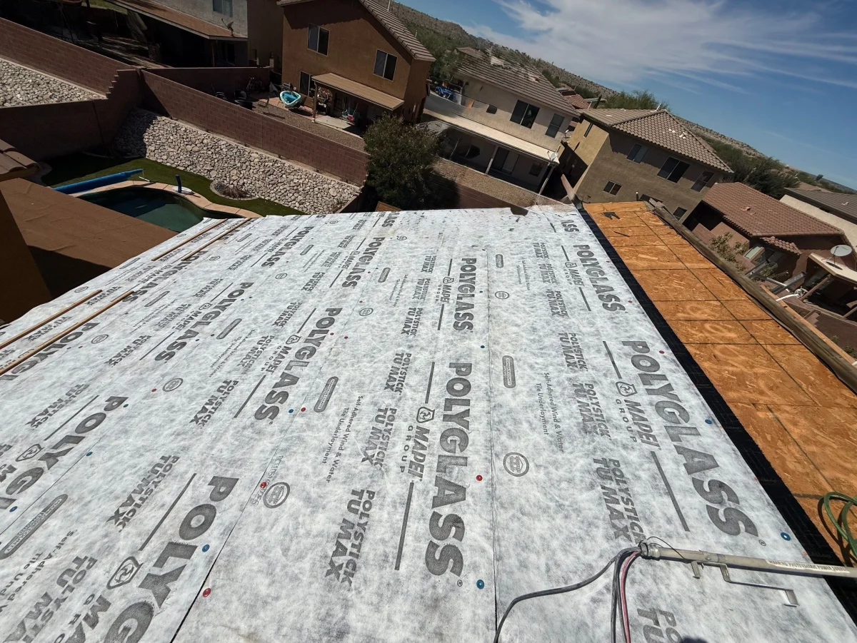 Polyglass Underlayment Installation - Arizona